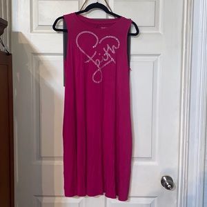 Custom Made Sleeveless BLING T-shirt Dress